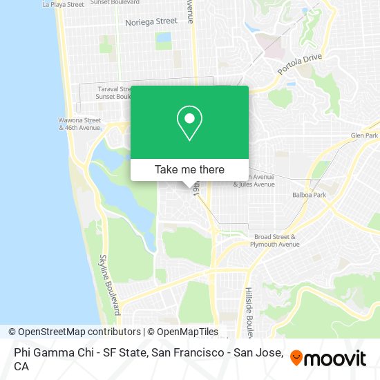 Phi Gamma Chi - SF State map