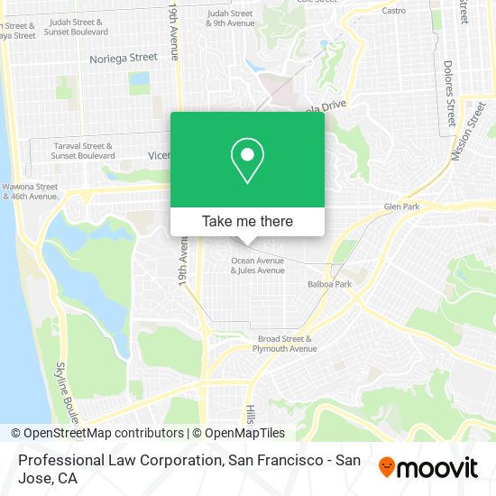 Professional Law Corporation map