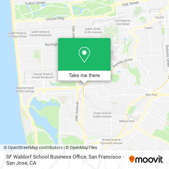 Mapa de SF Waldorf School Business Office