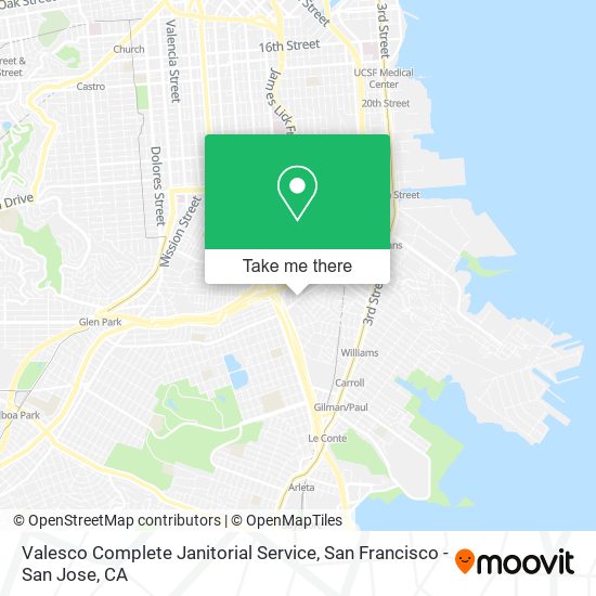 Valesco Complete Janitorial Service map