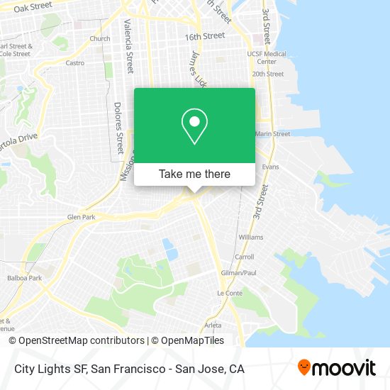 Mapa de City Lights SF