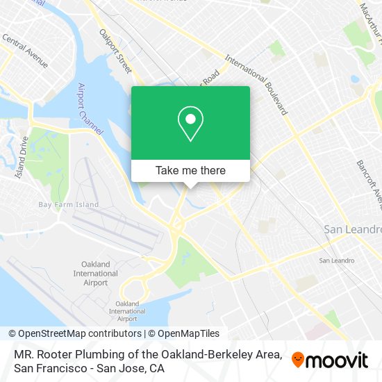 MR. Rooter Plumbing of the Oakland-Berkeley Area map