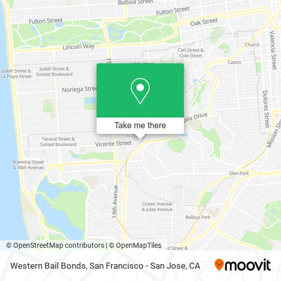 Western Bail Bonds map