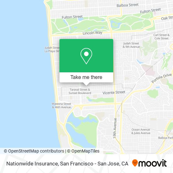 Mapa de Nationwide Insurance