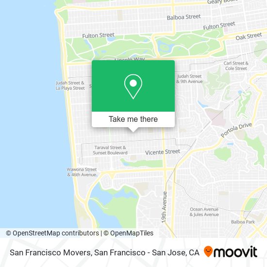 San Francisco Movers map