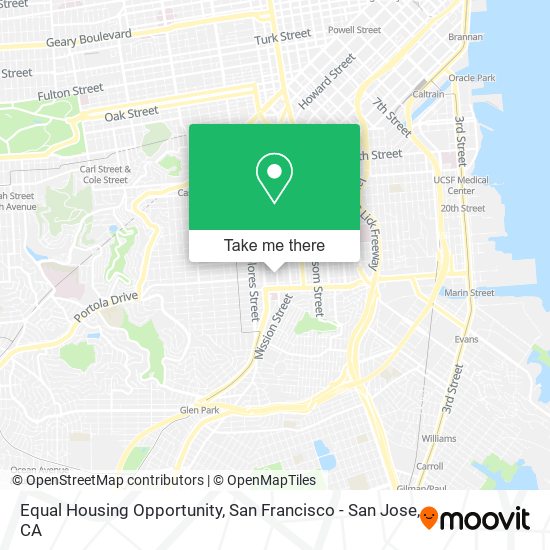 Mapa de Equal Housing Opportunity