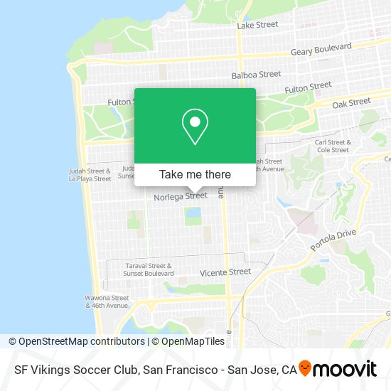 Mapa de SF Vikings Soccer Club