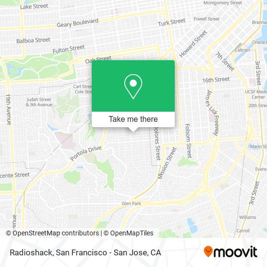 Radioshack map