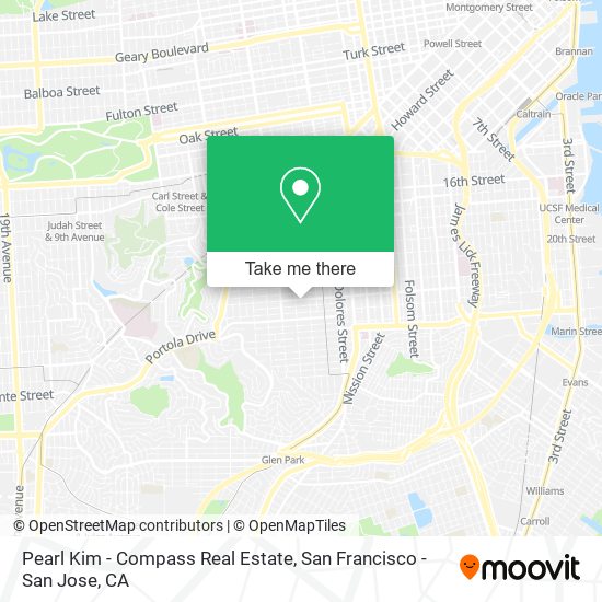 Pearl Kim - Compass Real Estate map