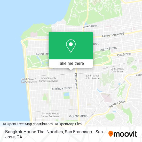 Mapa de Bangkok House Thai Noodles