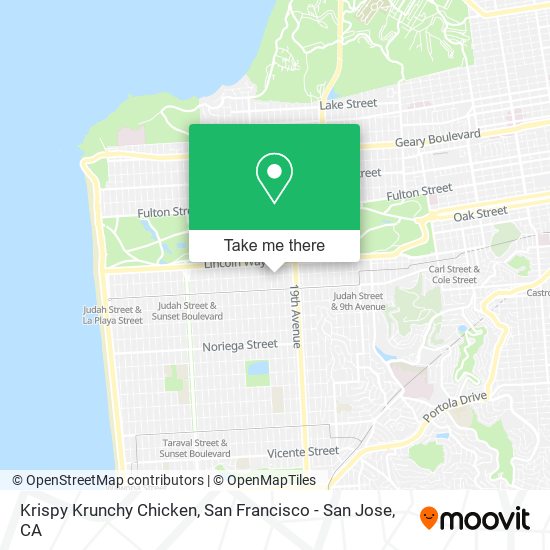 Mapa de Krispy Krunchy Chicken