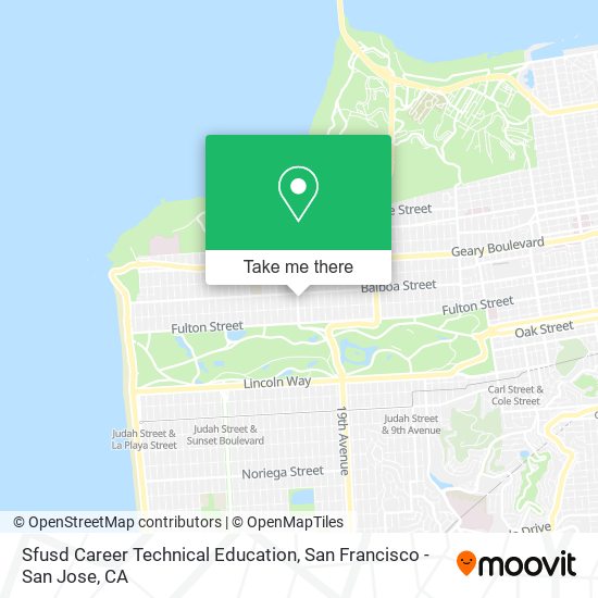 Mapa de Sfusd Career Technical Education