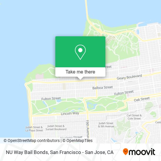 NU Way Bail Bonds map