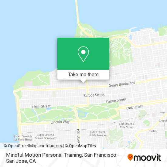 Mindful Motion Personal Training map