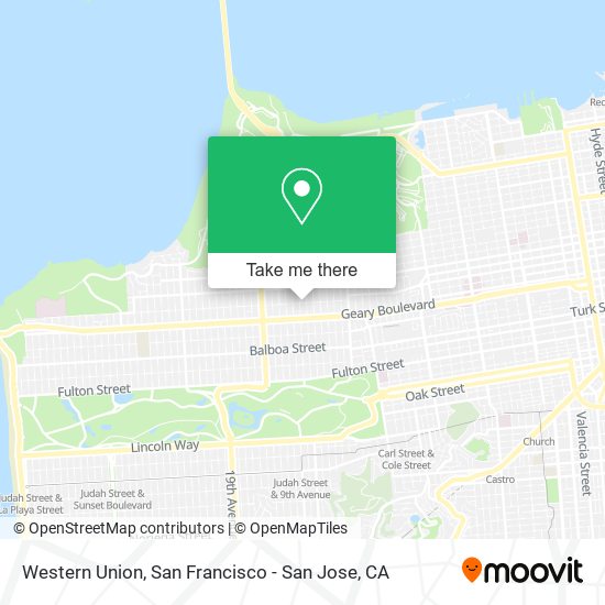 Western Union map