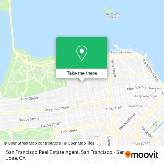 San Francisco Real Estate Agent map