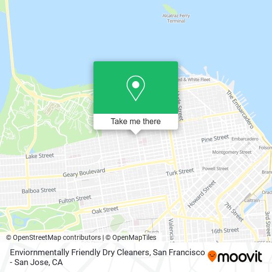 Enviornmentally Friendly Dry Cleaners map