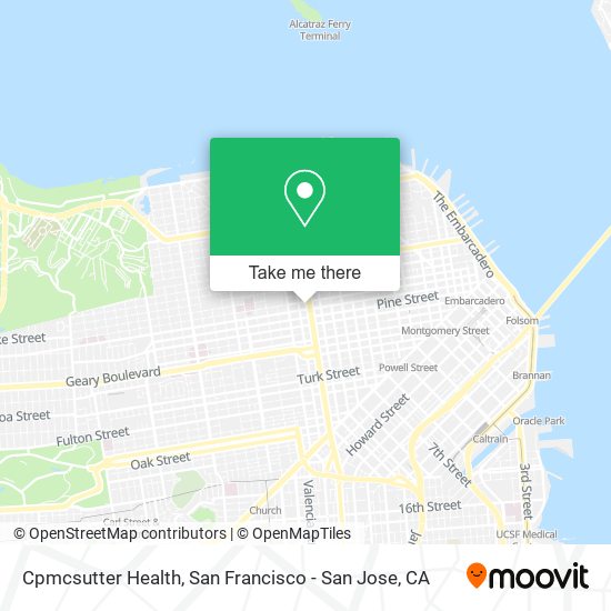 Cpmcsutter Health map