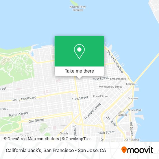 California Jack's map
