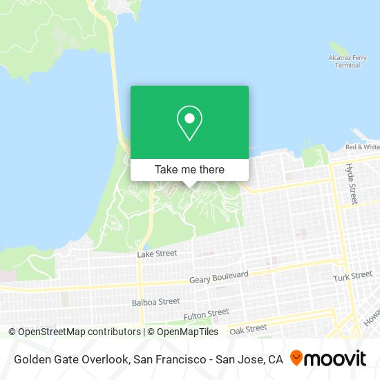 Golden Gate Overlook map