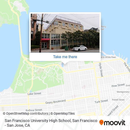 Mapa de San Francisco University High School