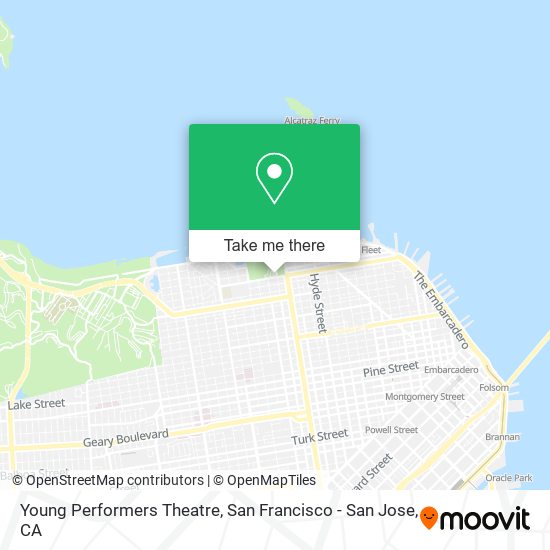 Young Performers Theatre map