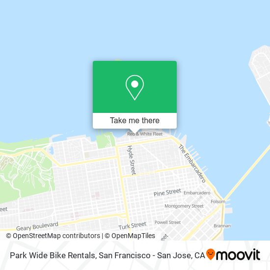 Mapa de Park Wide Bike Rentals