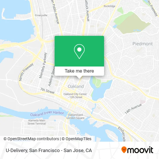 U-Delivery map