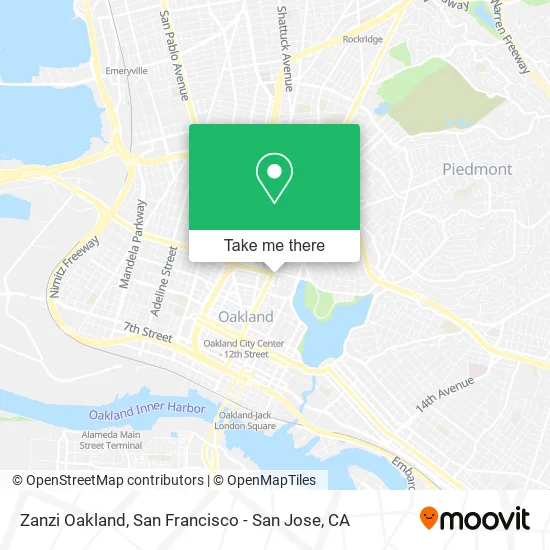 Zanzi Oakland map