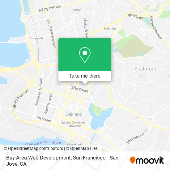 Bay Area Web Development map
