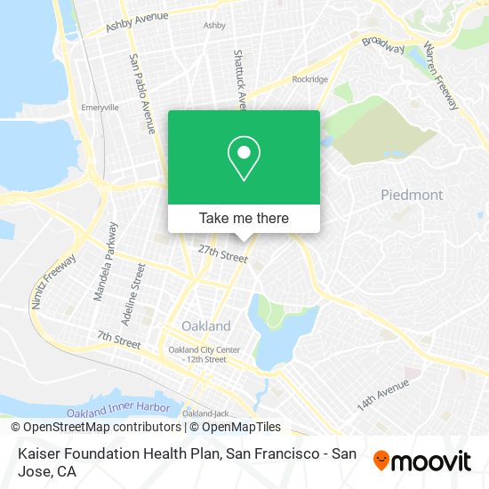 Kaiser Foundation Health Plan map