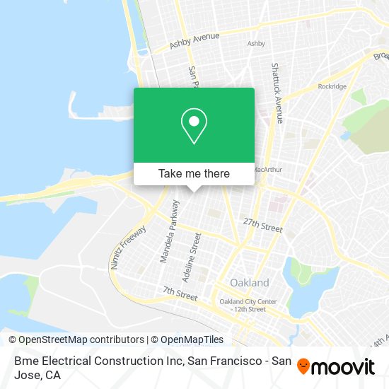 Mapa de Bme Electrical Construction Inc