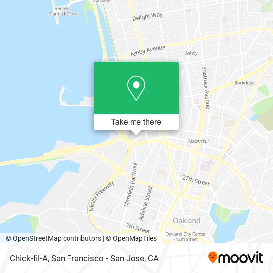 Mapa de Chick-fil-A