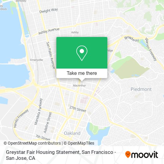 Mapa de Greystar Fair Housing Statement