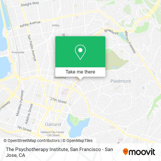 The Psychotherapy Institute map