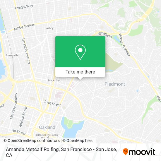 Amanda Metcalf Rolfing map