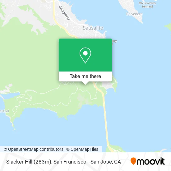 Slacker Hill (283m) map