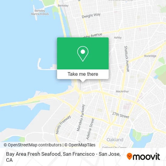 Mapa de Bay Area Fresh Seafood