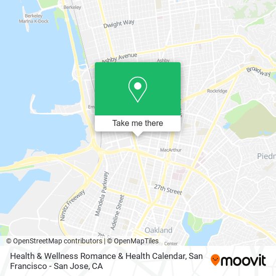 Mapa de Health & Wellness Romance & Health Calendar