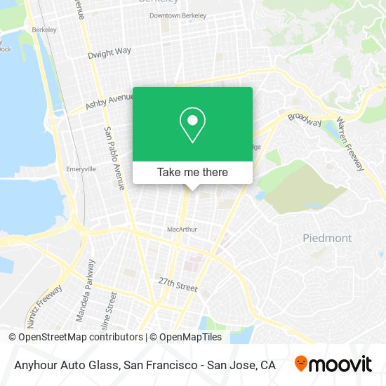 Anyhour Auto Glass map