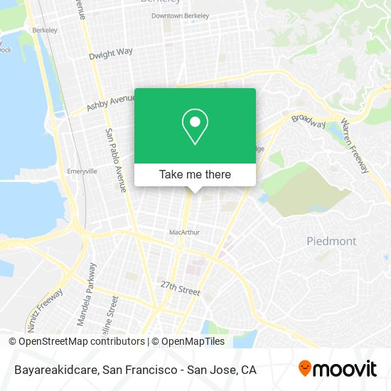 Bayareakidcare map