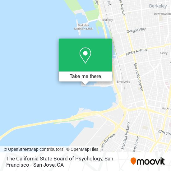 The California State Board of Psychology map