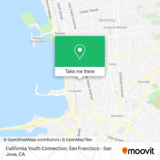 Mapa de California Youth Connection