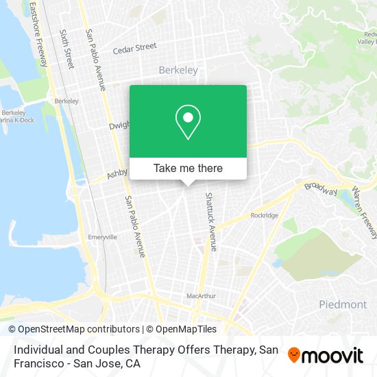 Individual and Couples Therapy Offers Therapy map