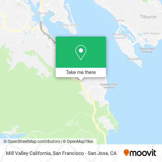 Mill Valley California map