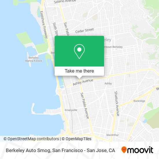 Berkeley Auto Smog map