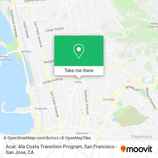 Mapa de Acat: Ala Costa Transition Program