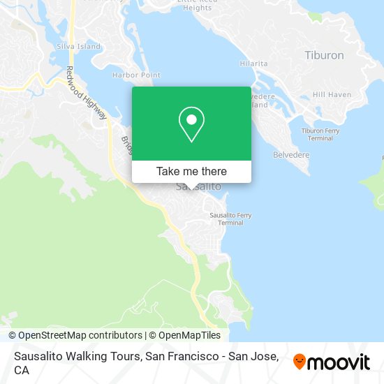 Sausalito Walking Tours map