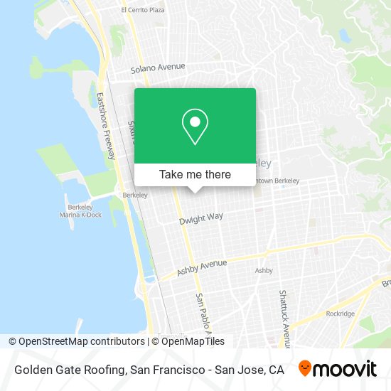 Mapa de Golden Gate Roofing