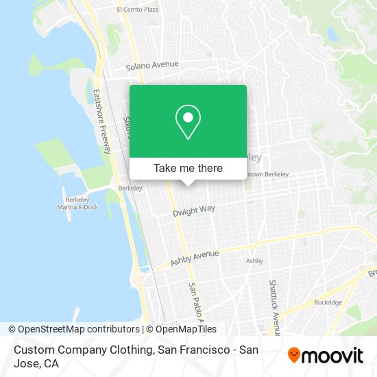 Custom Company Clothing map